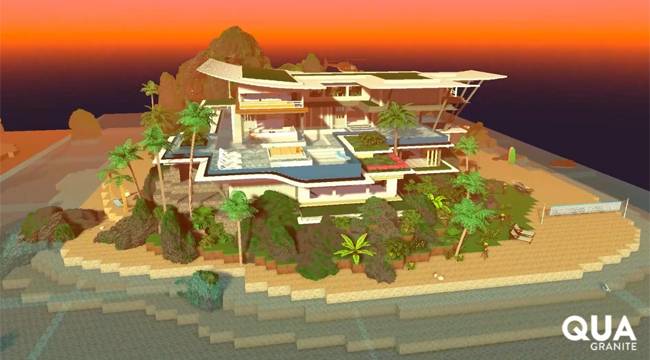 QUA, Sandbox’taki adasında villa tasarımını tamamladı