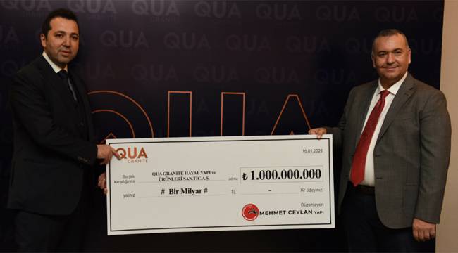 QUA Granite ile Mehmet Ceylan Yapı rekor satışa imza attı