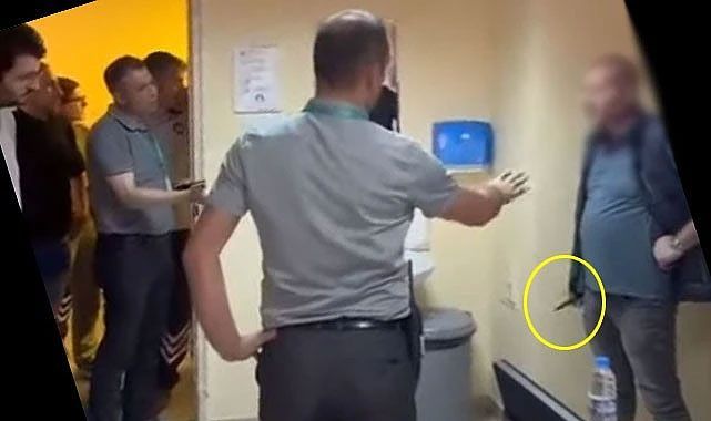 Rize'de sağlık raporu almak isteyen kişi, sağlık çalışanlarını bıçakla tehdit etti